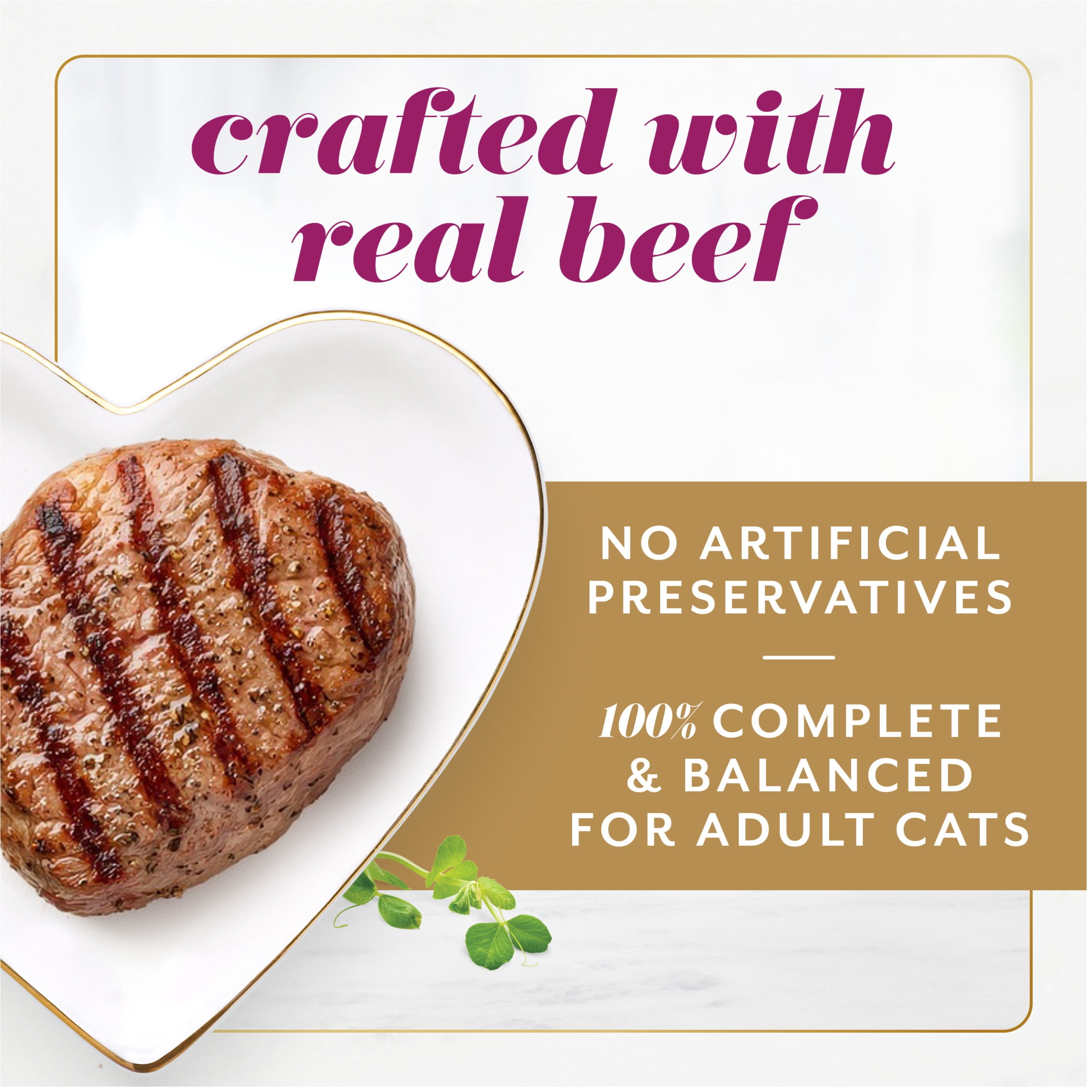 Fancy Feast Gems Mousse en Pâté avec Bœuf, Nourriture Humide pour Chats, 57 g x 2