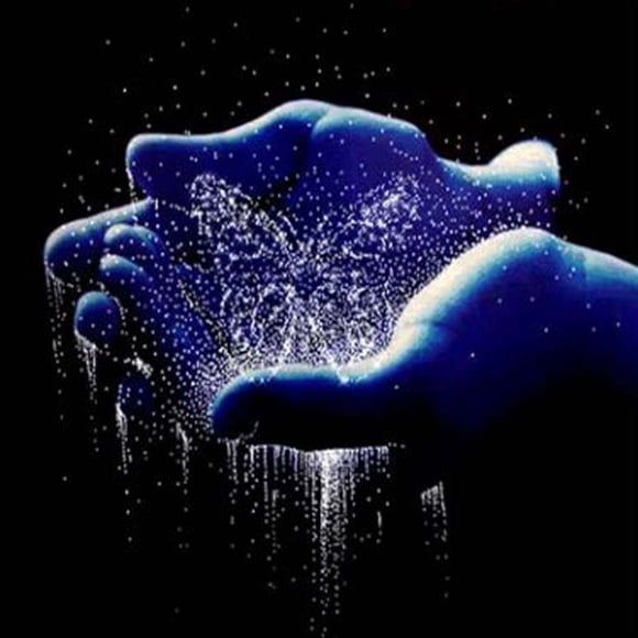 DIY 5D Resin Diamond Painting Magic bottle; Juice portable Butterfly in Hands Embroidery Cross Stitch Mosaic Painting Picture