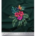thumbnail image 1 of Soimoi Poly Georgette Fabric Floral & Leaves Tropical Print Sewing Fabric Yard 42 Inch Wide, 1 of 2