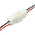 thumbnail image 3 of Unique Bargains White DC12V 3 Pin Male Female Car Waterproof Electrical Wire Connector Plug, 3 of 4