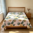thumbnail image 1 of EGNMCR Flat Sheet Comfortable Bed Sheets With Floral Patterns Mattress Protective Cover Easily To Clean And Maintain Double Or Singles Bed Sheets polyester bed sheet, 1 of 7