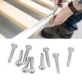 thumbnail image 3 of 100 Pcs Vis Auto-Perçantes Tête Ronde Vis Auto-Taraudantes Acier Inoxydable Entraînement Vis pour Bois M4.2x25 Ensemble de Fixations Kit, 3 of 8