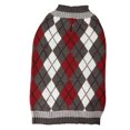 thumbnail image 2 of Holiday Time Pull pour chien rhubarbe Argyle, 2 of 2