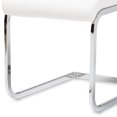 thumbnail image 4 of Baxton Studio Cyprien Faux Leather Dining Chair, White (Set of 4), 4 of 5