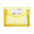 thumbnail image 2 of Ecohintz Plastic Folders A5 Expanding File Folder - Snap-Closure Document Organizer with Pockets | Transparent School/Office Pouch, Plastic Folders with Snap Closure, Yellow, 2 of 9