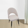 thumbnail image 3 of GUOOL Housse de Chaise Courbée Antidérapante Haute Élasticité Dîner Conférence Repas Lavable beige, 3 of 9