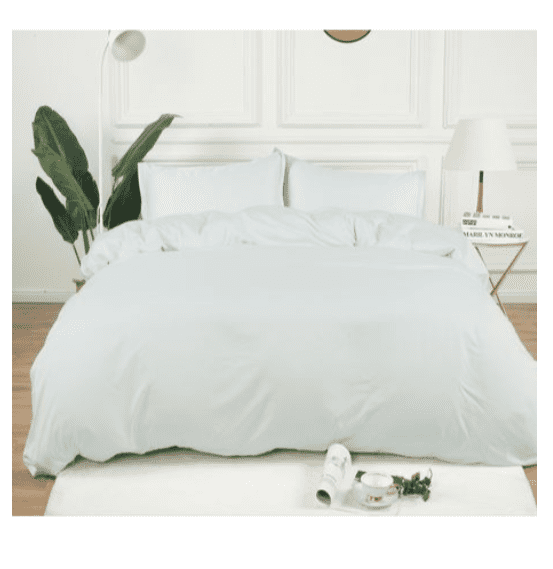 Refurbished Fabstyles 100% Bamboo Duvet Cover Silky Soft, Breathable, Cooling, Hypoallergenic, Bamboo Comforter Cover for Grey, King