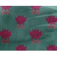 thumbnail image 4 of oneOone Tissu Georgette Viscose Imprimé Feuilles & Lotus Tissu au Mètre 42 Pouces de Large, 4 of 4