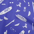 thumbnail image 1 of oneOone Rayon Blue Fabric Beach Craft Projects Decor Fabric Printed By The Yard 56 Inch Wide, 1 of 4
