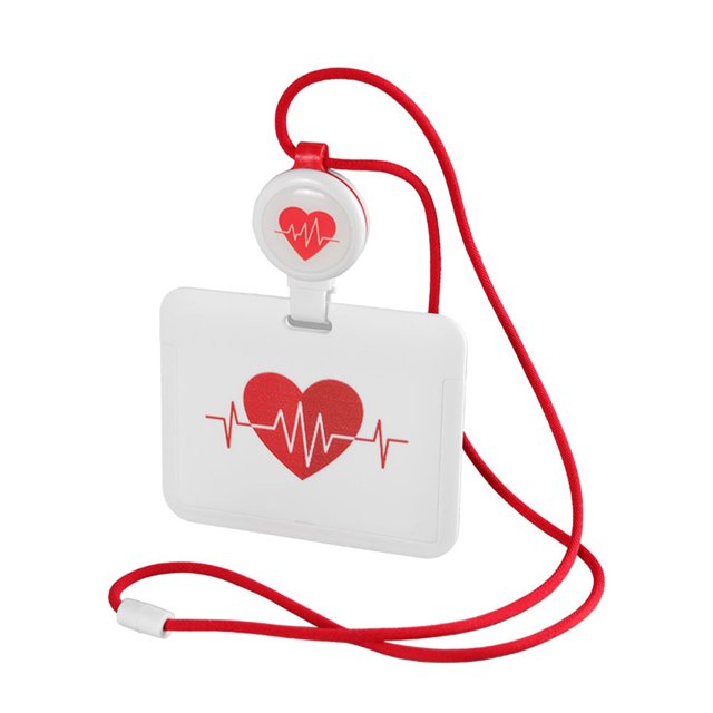 Shisuyan Porte-Cartes d'Identité Rétractable Porte-Badge Nominatif avec Lanière pour Infirmières Médecins