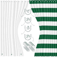 thumbnail image 3 of Clara Clark Bathroom Accessory Set, Hunter Green Bathroom Décor with Toothbrush Holder Set, Bathroom Curtains Shower Set, 3 of 7