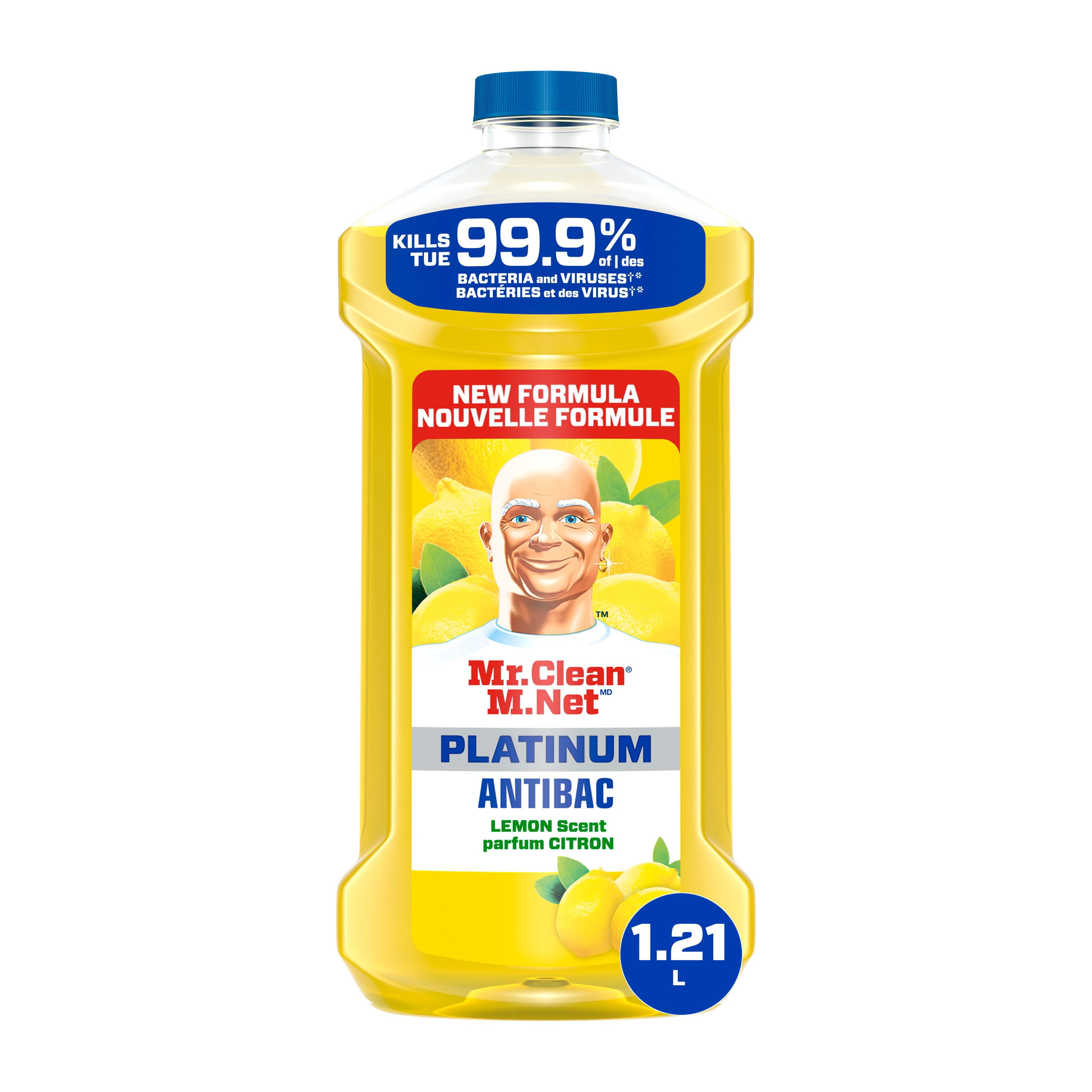 Mr. Clean Antibacterial All Purpose Cleaner, Multi Purpose Cleaner, Pour, Lemon, 1.2L