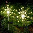 thumbnail image 3 of 1Pcs Solar Lawn Light 120LED Firework Starburst Fairy Lights Stake Waterproof Lighting Modes Light Control Outdoor Garden Path Lawn Lamp, 3 of 8