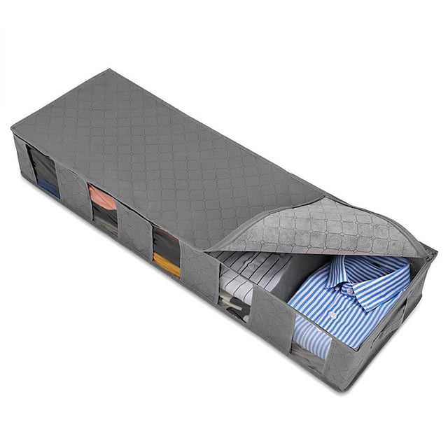 Extra Large Under Bed Storage Organizer Bag for Clothes and Home Textile Sorting with Flat Folding Design