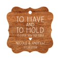 thumbnail image 1 of Darling Souvenir Custom Bonbonniere Gift Tags To Have and To Hold In Case You Get Cold Wedding Party Favor Hang Tags-Rustic Wood-100 Tags, 1 of 1
