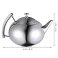 thumbnail image 4 of HLONK Thicken Tea Pot Creative Linner Design Water Kettle 304 Stainless Steel Tea Pot With Filter (1.0L), 4 of 9