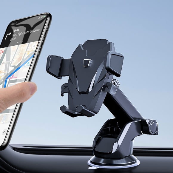 Rvkxad Universal Car Phone Mount with Suction Cup, 360 Degree Adjustable Holder for 4-7 Inch Smartphones, Dashboard Windshield Mount, Phone Bracket for Car