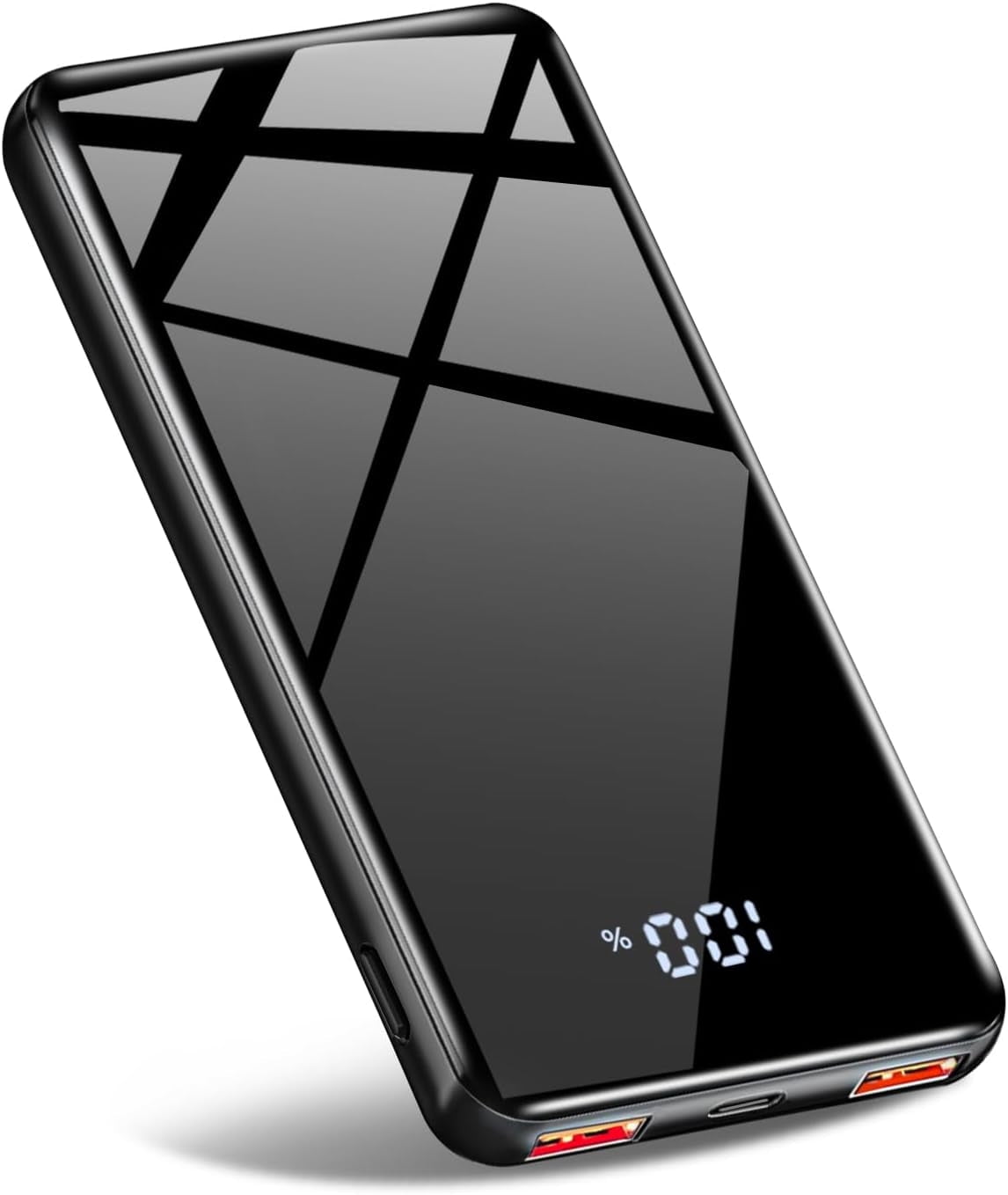 20000mAh Portable Power Bank with 22.5W Fast Charging and LED Digital Display - Slim Design with USB-C/USB-A Outputs