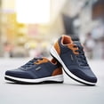thumbnail image 3 of XZNGL Chaussures de Course Lacets de Chaussures pour Espadrilles Hommes Mode Décontractée à Lacets Cuir Sport Chaussures de Course Respirantes Espadrilles, 3 of 8