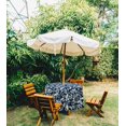 thumbnail image 2 of Vargottam Indoor/OutdoorRoundTablecloth 58 InchTablecloth With Umbrella Hole & Zip, Waterproof TableCloth, TableCovers For Backyard Table -Royal Blue, 2 of 7