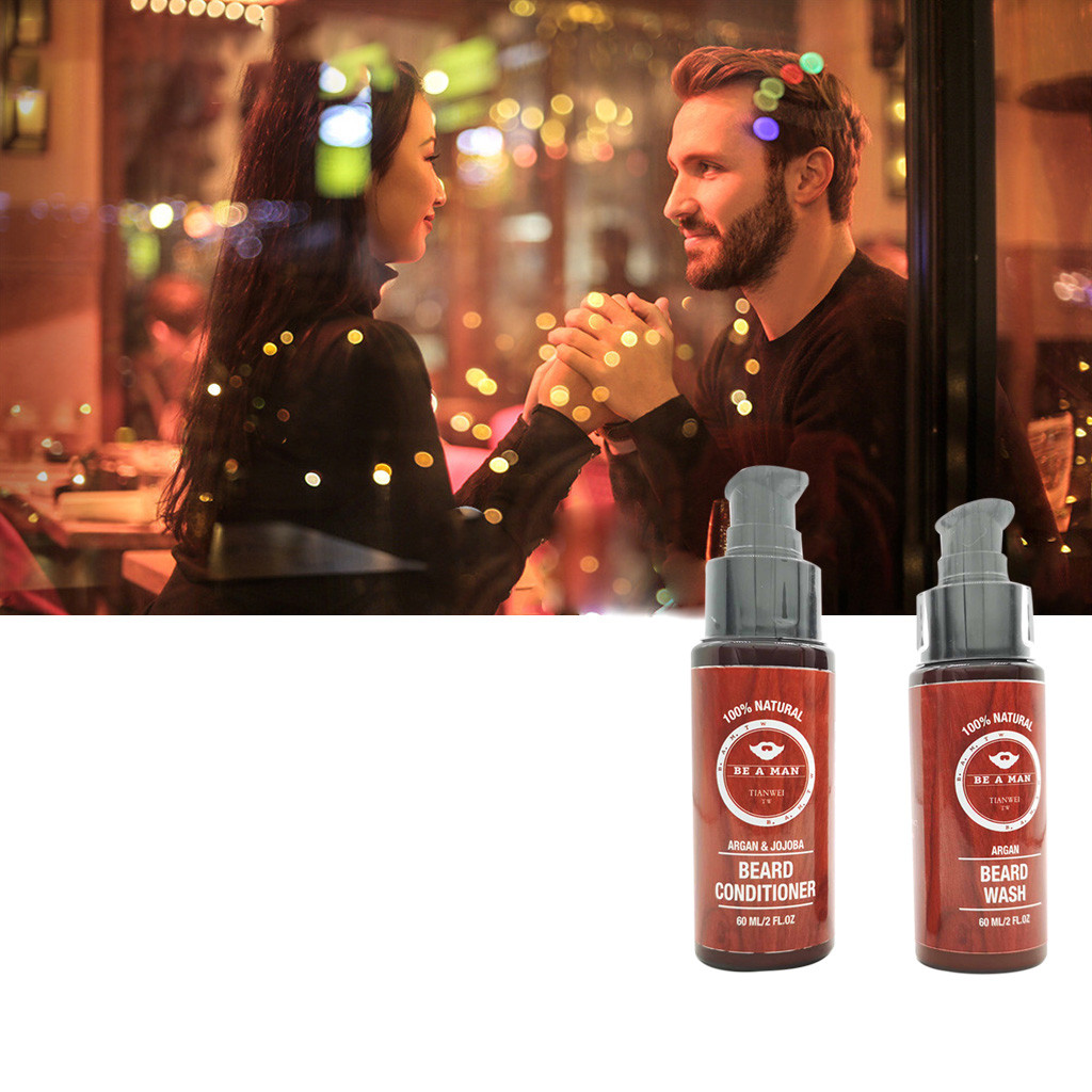 Be Conditioner Man 60Ml Reduce Set Shampoo Beard A Bifurcation Beard And Beard Hair Care, Polyester Hair Care Net