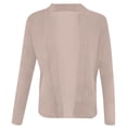thumbnail image 4 of Qertyioot Nouveau Cardigan Manteau Décontracté Tendance à Manches Longues Uni pour Femme, 4 of 5