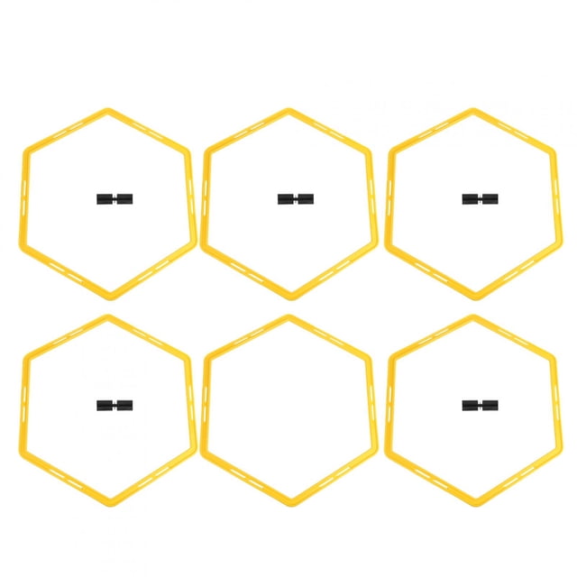6PCS Agile Circle, PP Material Training Circle, Easy Carry For Sports Football Equipment