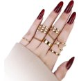 thumbnail image 4 of ORUYROP 3-10 Pcs Knuckle Rings Set Stainless Steel Ring Simple Smooth Finger Stackable Rings Set for Women Plain Band Rings, 4 of 6
