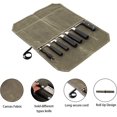 thumbnail image 2 of Wet Wax Canvas Knife Storage Bag Chef Picnic Camping Barbecue Kitchen Portable Storage Bag Chef Bag File Roll Storage Wangyu, 2 of 6
