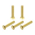 thumbnail image 1 of Unique Bargains Brass Hex Bolts, M5x25mm 5 Pack Fully Thread Grade 4.8 Machine Screws, 1 of 4