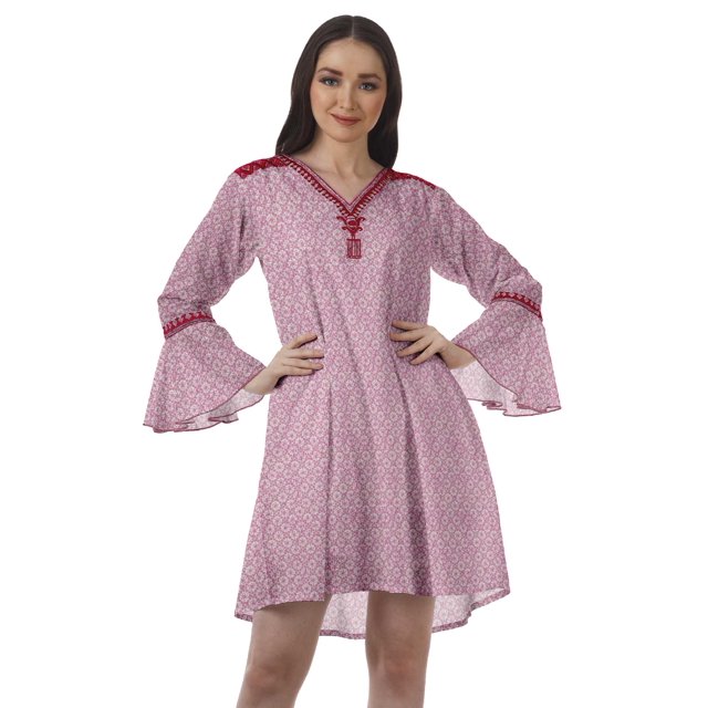 Moomaya Robes Aguichant Brodées Femmes Été Boho Plage Robes Femmes