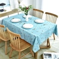 thumbnail image 3 of Fall Sunflower Vinyl Tablecloth Rectangle Plastic PVC Oilcloth Tablecloths Wipeable Table Cloth Cover for Foot Folding Tables Kitchen Dining Room Table Crafting x, 3 of 7