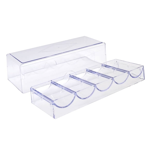 Multi-function Poker Chip Holder Convenient Chip Case Transparent Chip Storage Box
