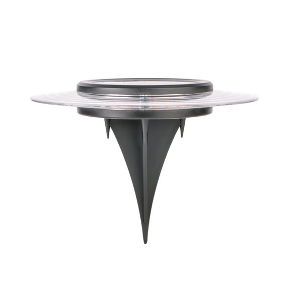 Infidev Solar Ground Lights Outdoor with LED Lamp Beads Disk Lights, Solar Powered In-Ground Landscapes Lighting (1 Pack)
