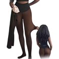 thumbnail image 1 of New Compression Band & One Seam Option, The Original Magic Fleece Lined Leggings, Bare-Leg Plus-Size Tights, 1 of 2