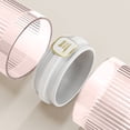 thumbnail image 3 of Travel Mouthwash Cup Set with Split Design for Toothbrush and Rinse Use, 7 in x 7 in x 22 cm, Plastic, Pink/Clear/Gray, 3 of 8