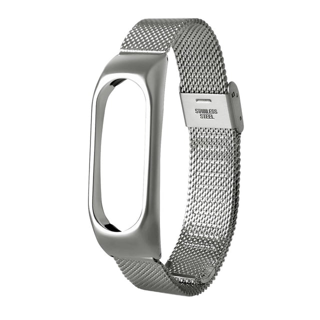 EGNMCR Fashion Lightweight Stainless Steel Smart Wrist Watch Strap For Miband 2 Watch band