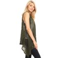 thumbnail image 3 of Womens Sleeveless Open Front Crochet Shawl Cardigan Bikini Cover Up, 3 of 5
