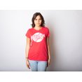 thumbnail image 3 of T-shirt pour Femmes « Baseball Mama » Mignon Little League Mom (Rouge Chiné - « Baseball Mama ») - L, 3 of 4