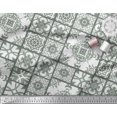 thumbnail image 2 of Soimoi Modal Satin Fabric Check & Damask Patchwork Print Fabric by Yard 42 Inch Wide, 2 of 3