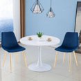 thumbnail image 4 of Domina Black velvet Dining Chair Set of 2, 4 of 7
