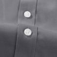 thumbnail image 4 of Admvng Work Shirts For Men Casual Cardigan Solid Color Textile Long Sleeved Shirt M-5XL, 4 of 7