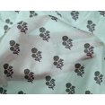 thumbnail image 4 of oneOone Silk Tabby Fabric Leaves & Floral Block Printed Craft Fabric BTY 42 Inch Wide, 4 of 5