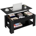 thumbnail image 1 of Yaheetech Modern Lift Top Coffee Table w/Hidden Compartment & Storage For Living Room, Black, 1 of 7