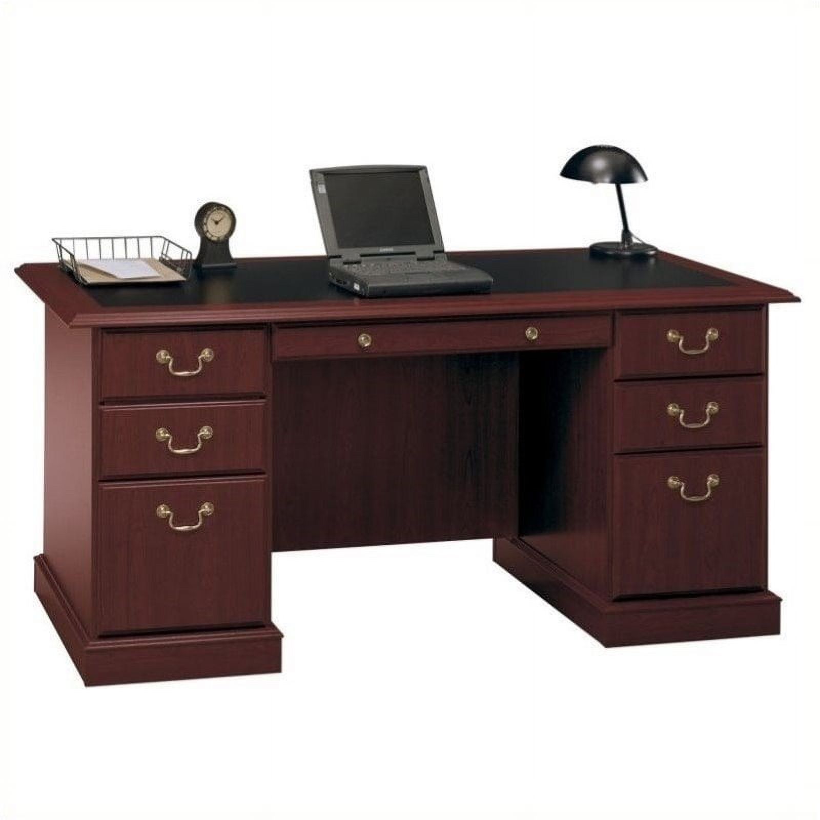 Pemberly Row Bureau Exécutif en Cerisier - Bois Manufacturé