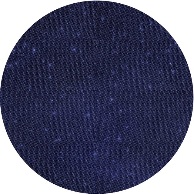 Ahgly Company Tapis Rond Lavable en Machine Intérieur Transitionnel Bleu Nuit, 3 Pieds Rond