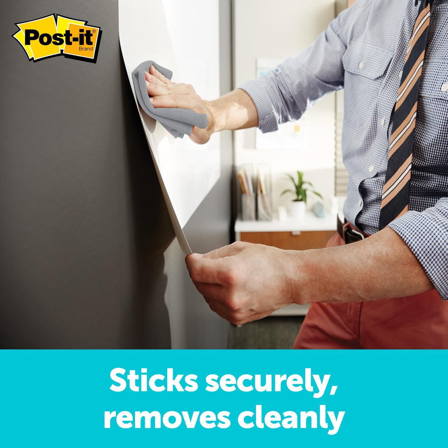 Post-it® Super Sticky Dry Erase Surface DEF6x4, 4 ft x 6 ft (1.21 m x 1.82 m)