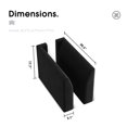 thumbnail image 2 of HONBAY Module d'Accoudoir Latéral en Velours pour Canapé Sectionnel Modulaire Paire d'Accoudoirs, Noir, 2 of 3
