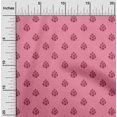 thumbnail image 1 of oneOone Cotton Poplin Fabric Floral Block Printed Fabric 1 Yard 42 Inch Wide, 1 of 4