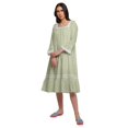 thumbnail image 4 of Moomaya Chemise de Nuit Évasée en Coton pour Femmes, 4 of 6